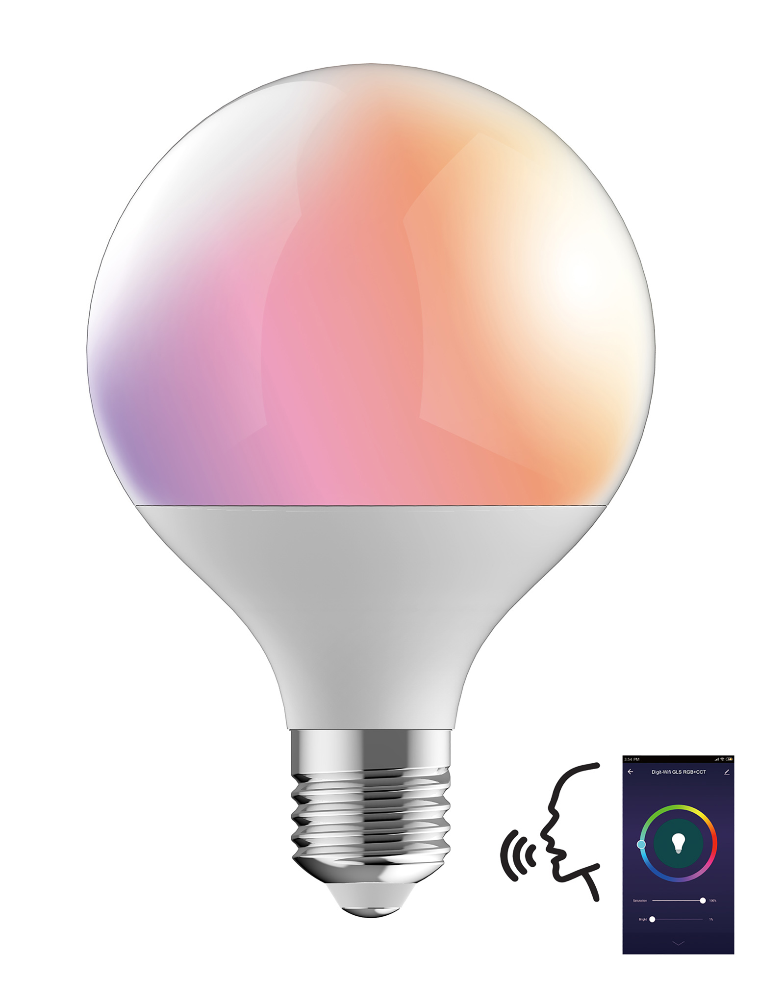 Digit Wi-Fi LED Lamps Luxram Globes